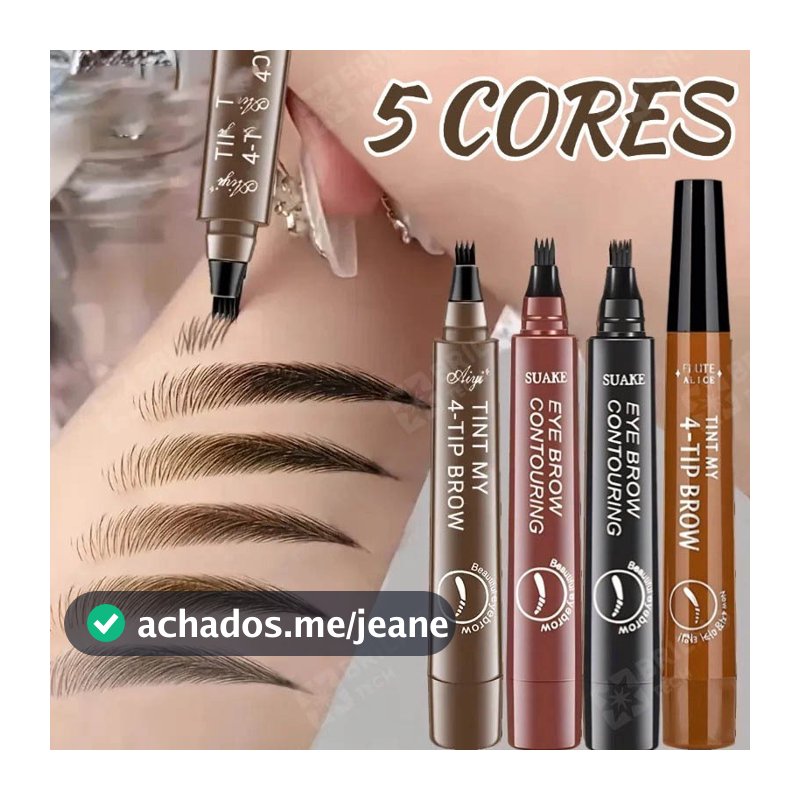 Lápis De Sobrancelha Líquido À Prova D'água De 5 Cores , De Longa Duração , Definição Natural , Maquiagem Barata 4D