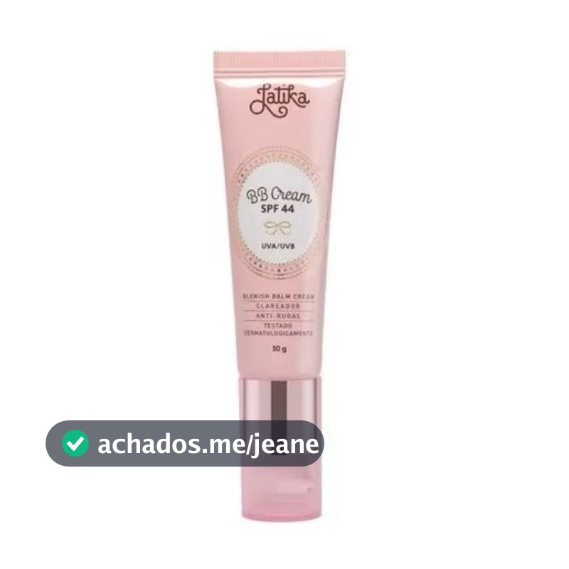 30g BB Cream Latika com FPS 44 Proteção Solar Original Sem Caixa