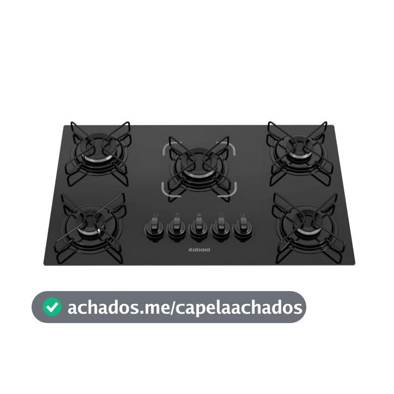 Cooktop Itatiaia Essencial 5 Bocas Preto – Bivolt 127V/220V com Acendimento Automático