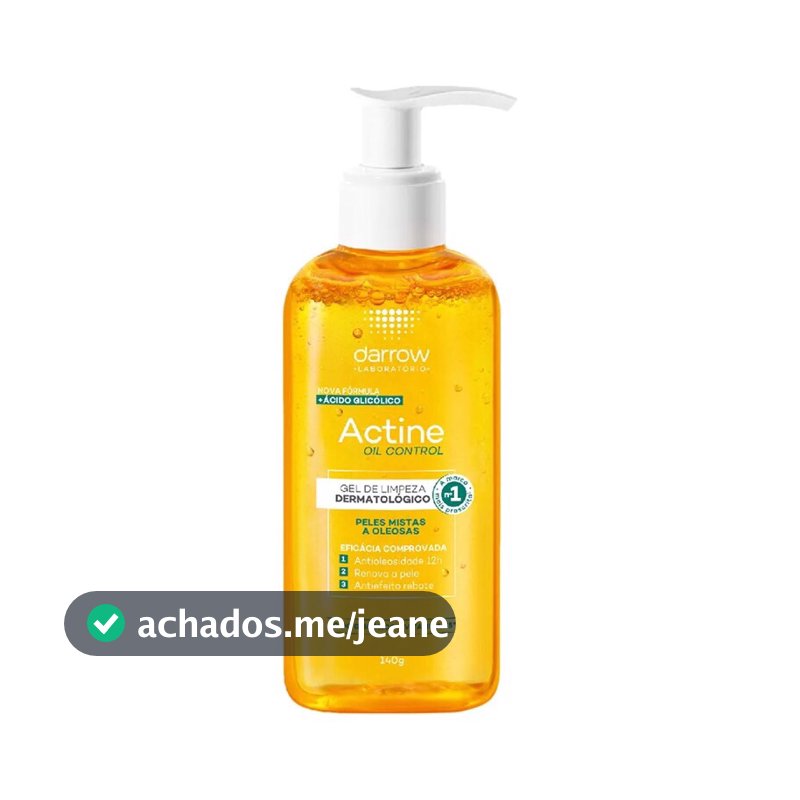 Gel De Limpeza Dermatológico Facial Darrow Actine Oil Control 140g