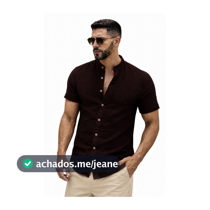 Camisa Masculina Slim linho Manga Curta Premium | Leve, Confortável e Elegante
