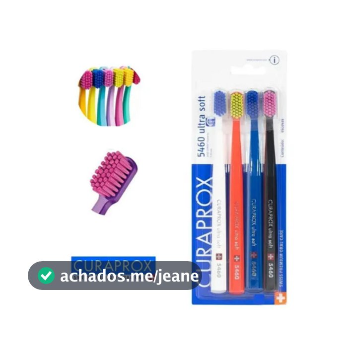Escova Curaprox Dental 5460 Ultra Soft C/4 Unidades Sortidas