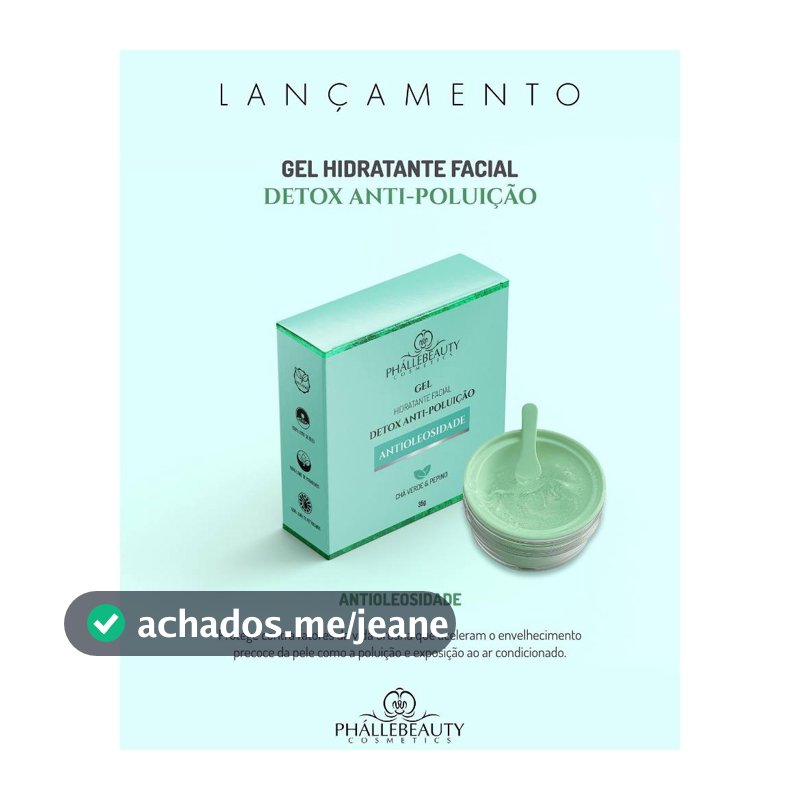 Gel Hidratante Facil Detox Anti Poluição- Phallebeauty