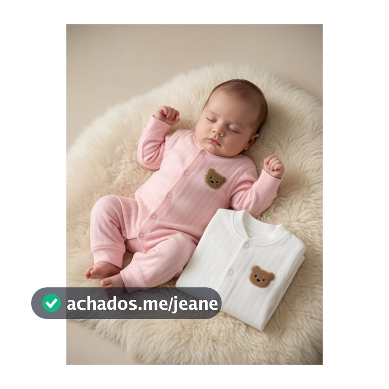 kit macacão bebê 2 unidades Acalanto