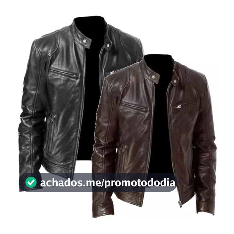 Jaqueta De Couro Masculina Casaco Resistente Promoção Pronta Entrega