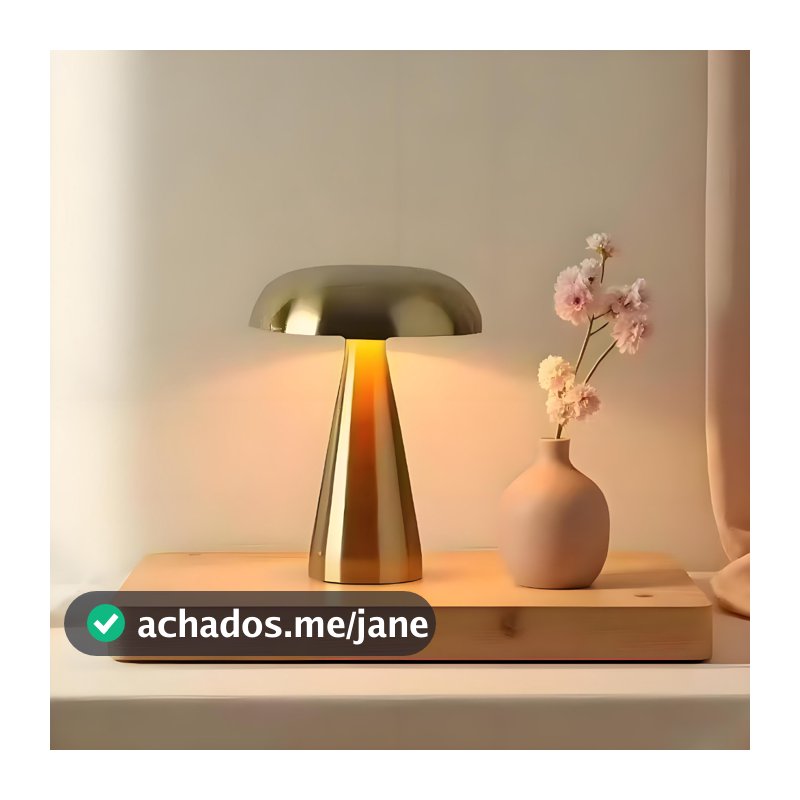 Luminária De Led Com Sensor De Toque Forma De Cogumelo