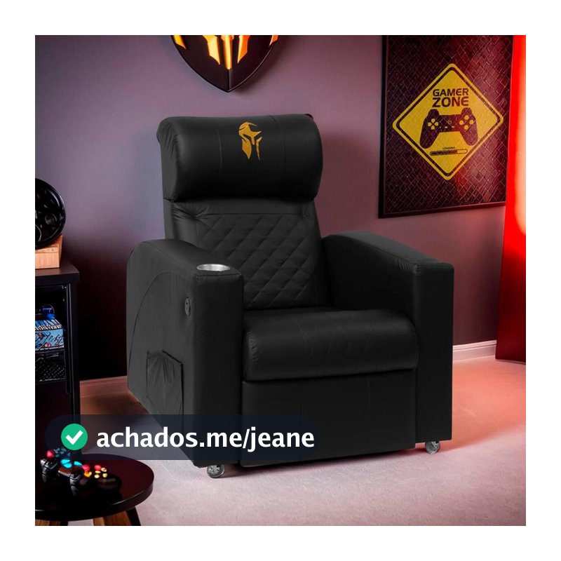 Poltrona Cadeira Gamer Sparta Reclinável USB em Corino