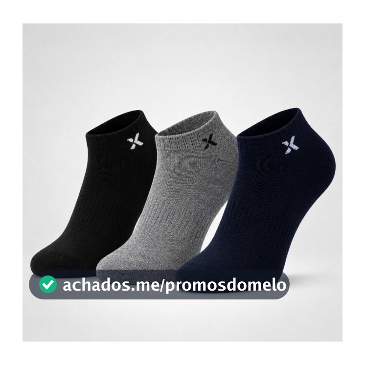 Kit 15 Pares de Meias Algodão Cano Curto Unissex Masculina e Feminina Confortável 39 ao 43 Dia a Dia