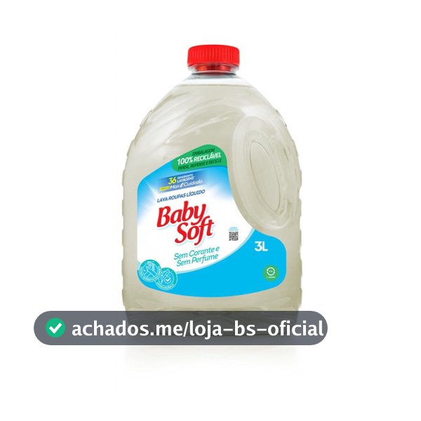 Lava Roupas Hipoalergênico Baby Soft Max Cuidado - 3L