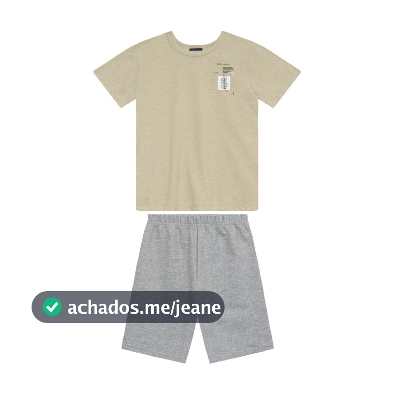 Conjunto Menino Camiseta e Bermuda Guloseima