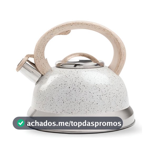Chaleira Bule Alumínio Com Apito Roma Brinox 2,7 Litros