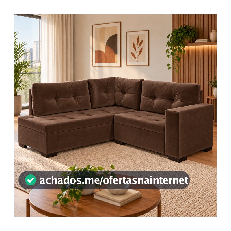 Sofá De Canto Lily Com Design Moderno E Aconchego