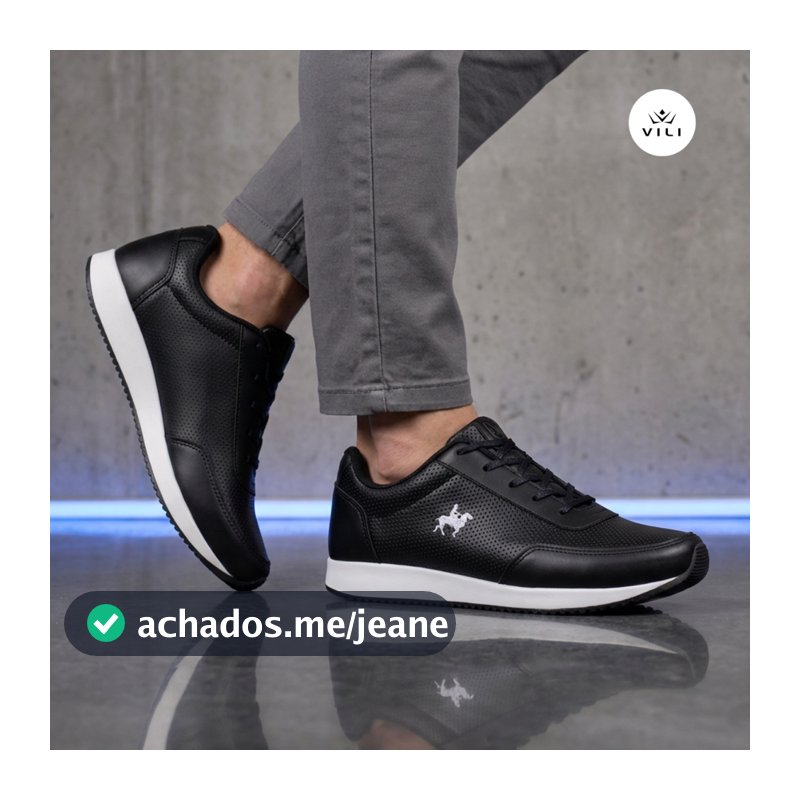 Tênis Masculino Polo Vili Madri Branco Casual