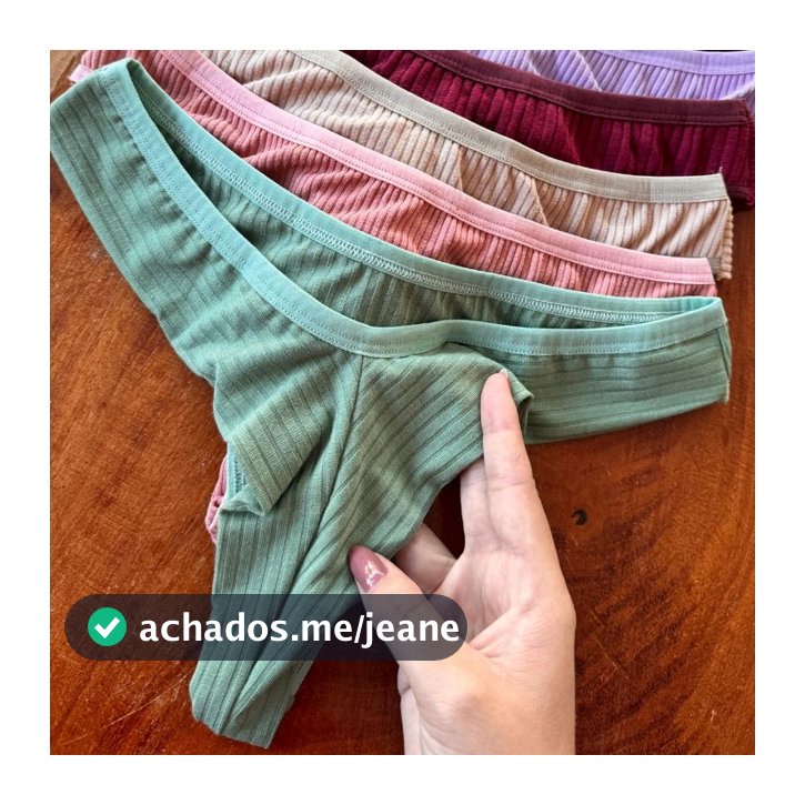 Kit Calcinha Fio Empina Bumbum Ribaninha Qualidade e Conforto Forro de Algodão Não Marca PLUS SIZE