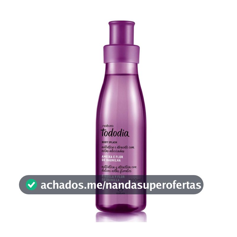 Body Splash Tododia Ameixa e Flor de Baunilha Feminino 200ml