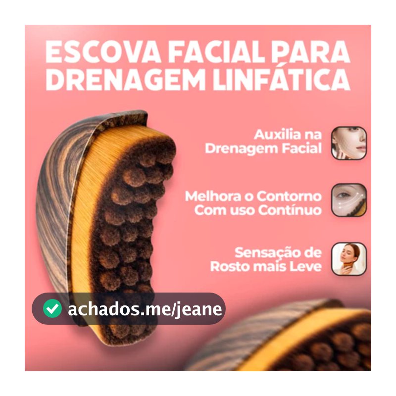 Escova De Massagem De Drenagem Linfática FaceSculpt Pro , Ferramenta Ergonômica Macia Para Contorno Facial E Mandíbula ,
