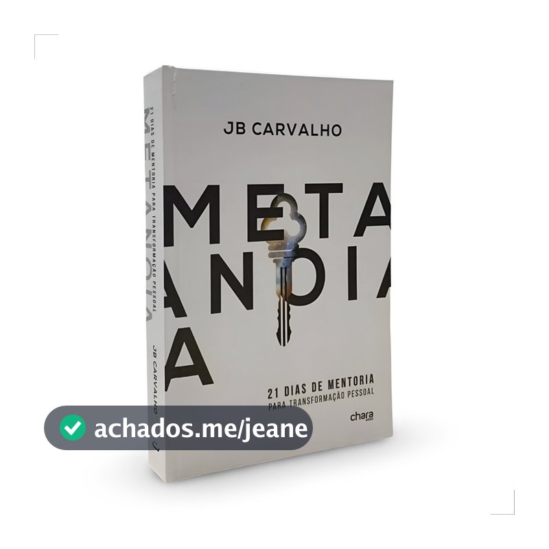 Livro Metanoia 21 Dias de Mentoria Transformação Pessoal