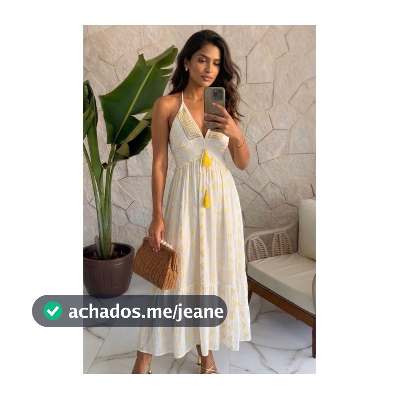 Vestido Longo Boho Bordado Alcinha Viscose Verão Elegante-#2552