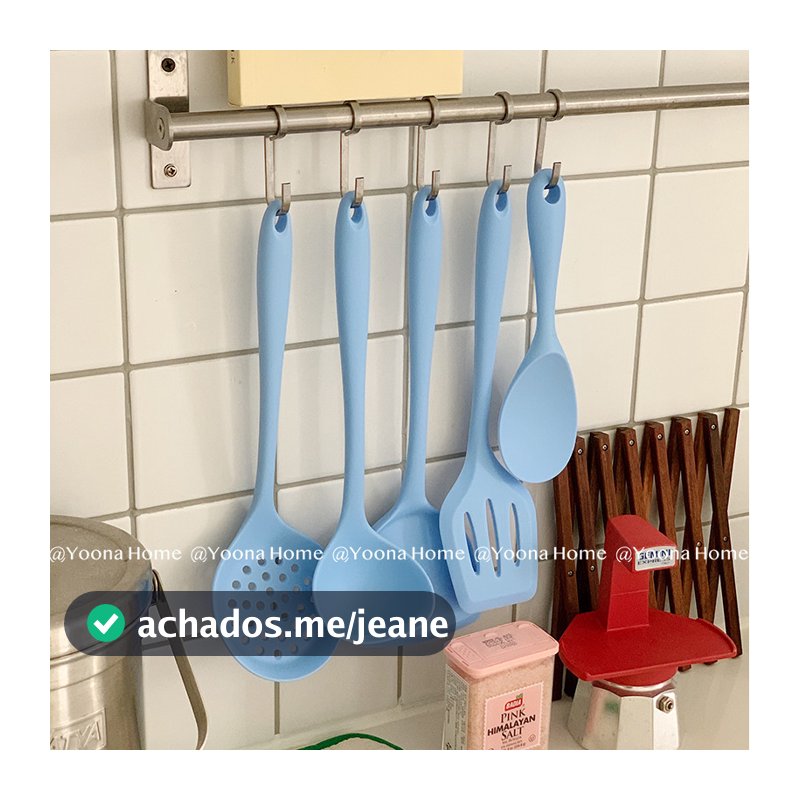 Yoona casa silicone utensílios de cozinha cozinha espátula de cinco peças colher de sopa cozinha multifuncional cozinhar