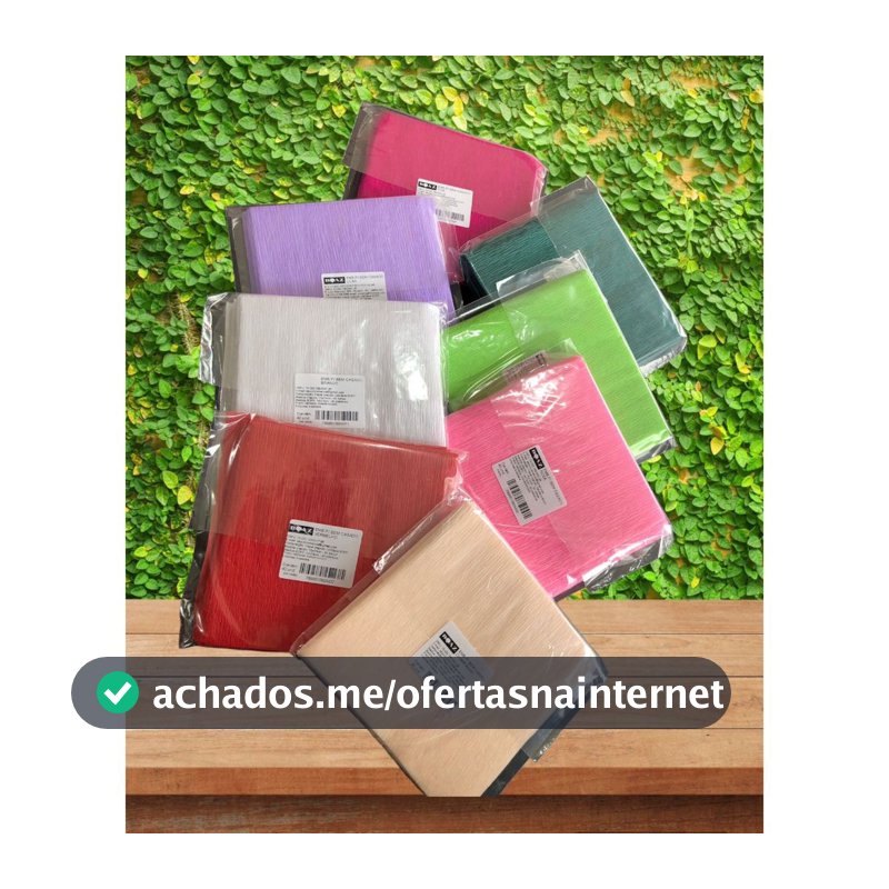 Embalagem para bem casado com 40 papéis crepom e 40 celofane
