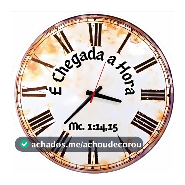 PAINEL REDONDO TEMA:  É CHEGADA  HORA ( RELOGIO)