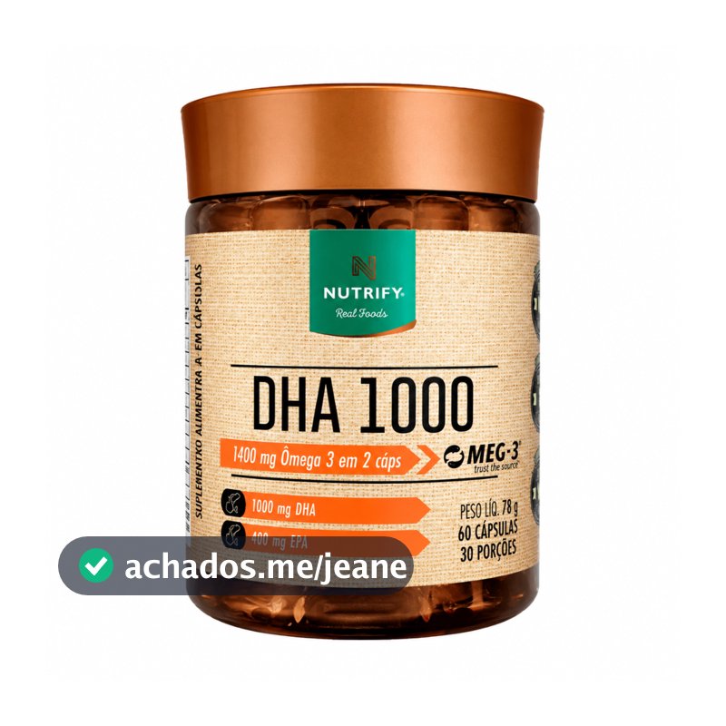 Dha 1000 Nutrify 60cps omega 3