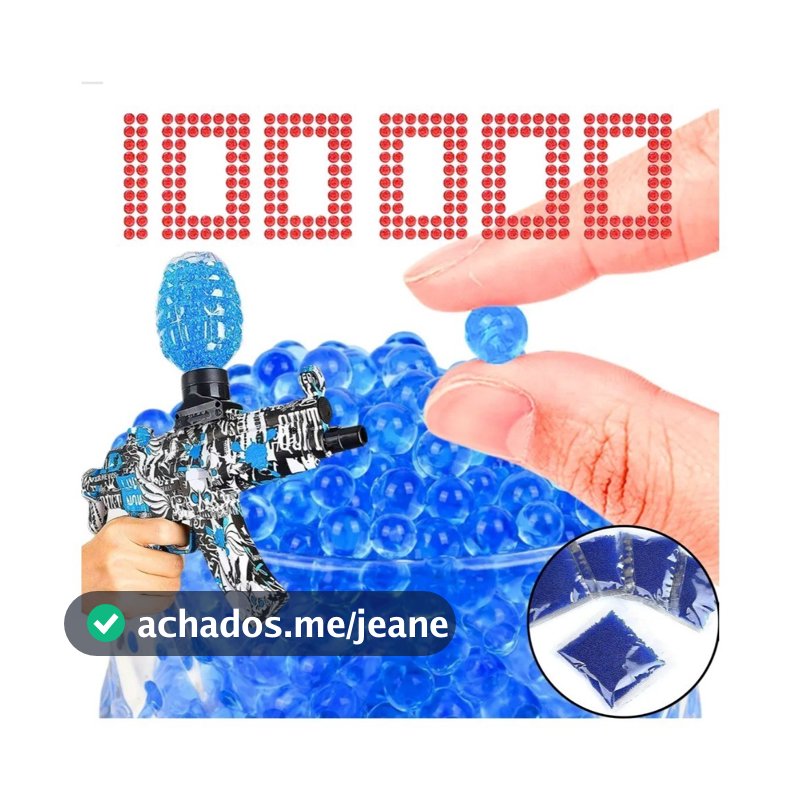 10.000 Bolinhas De Gel Azul para Arminha Orbeez de munição lançador 7-8mm Gel Blaster