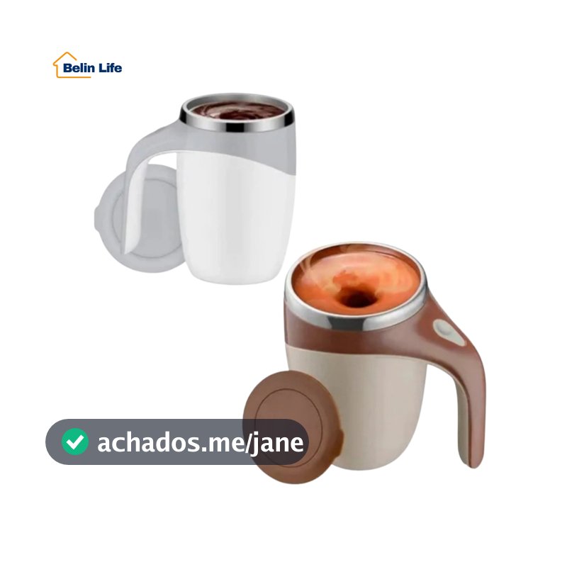 Caneca Magnética Com Mistura Automática 380ml