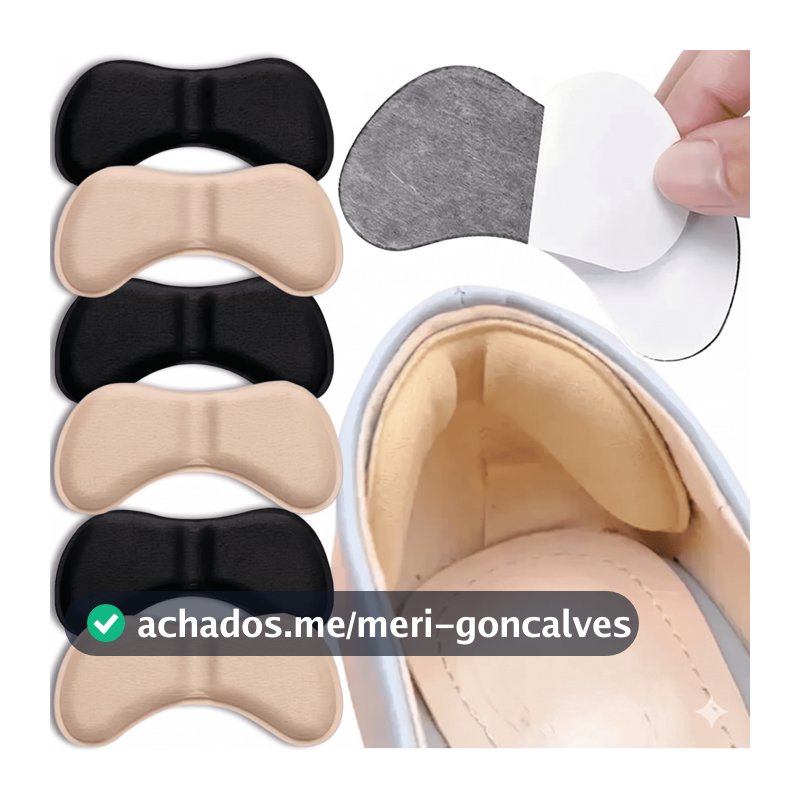 kit Protetor de Calcanhar com Adesivo Resistente para Sapatos