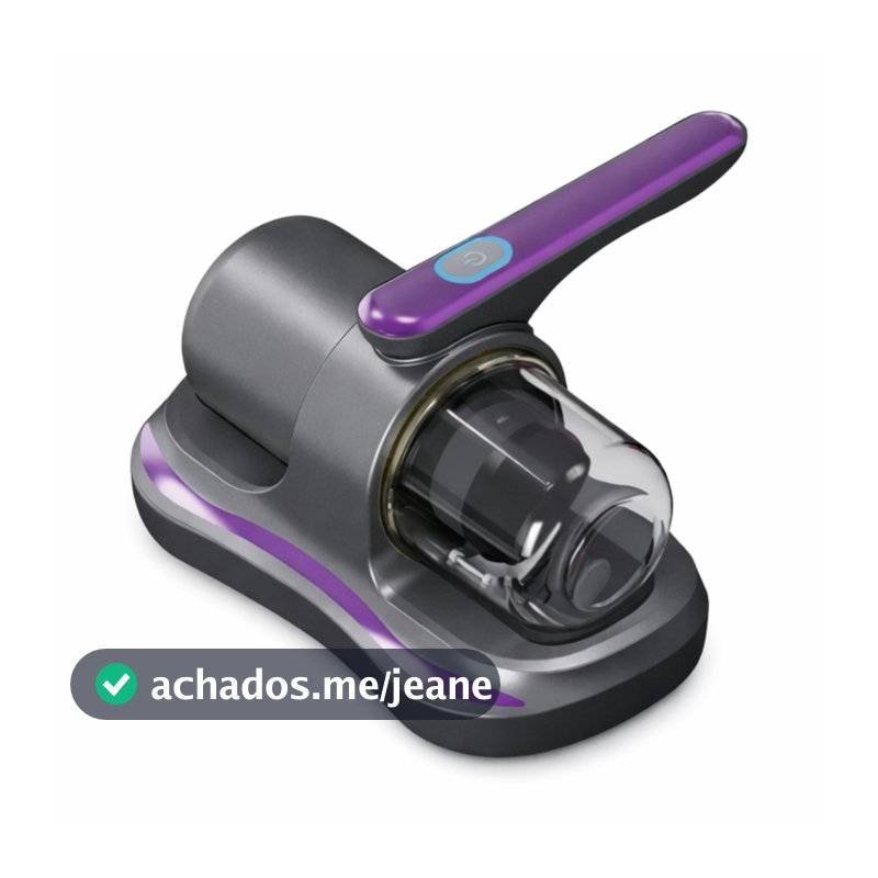 Aspirador Anti Acaro Portatil Sem Fio Para Cama Sofa Preto/violetta 5V