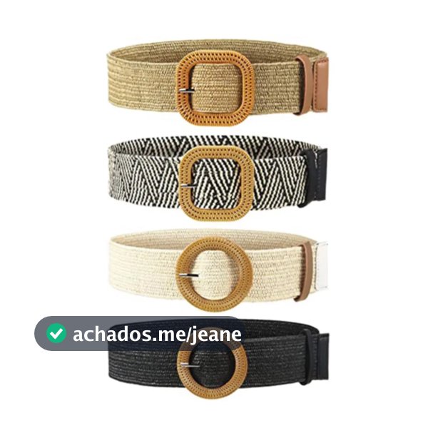 Cinto De Palha Faixa Feminino Com Elástico Moda Verão HL-32