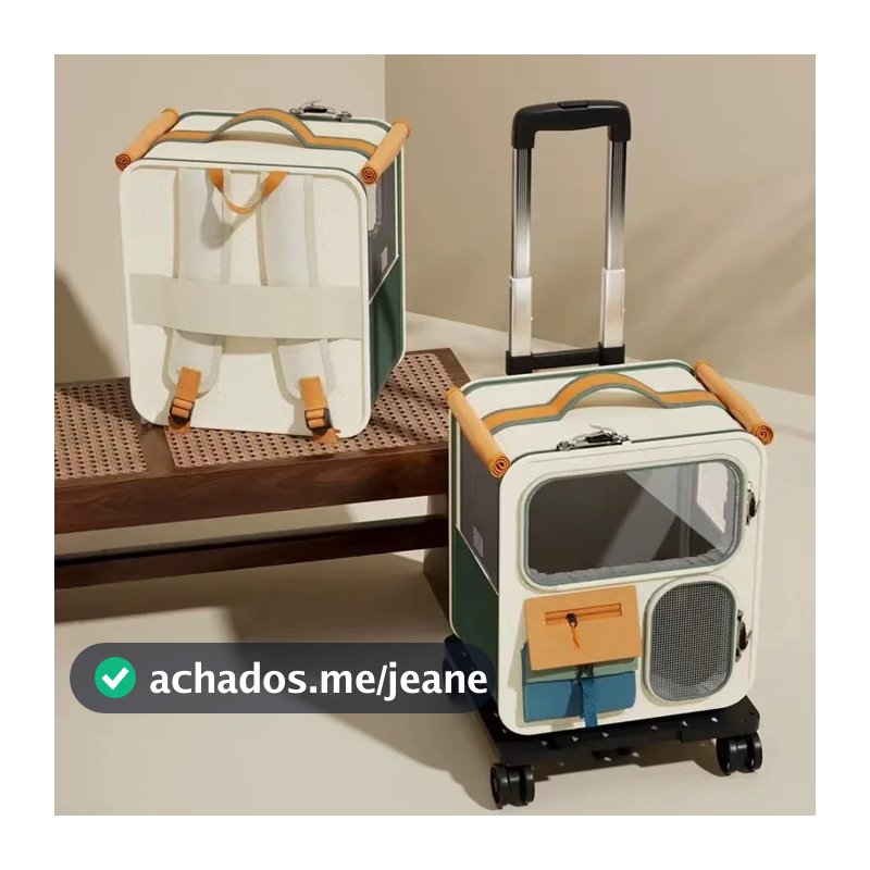 Carrinho Portátil Extra Grande Para Animais De Estimação , Bolsa Removível Dobrável Transporte De Viagem Cães E Gatos