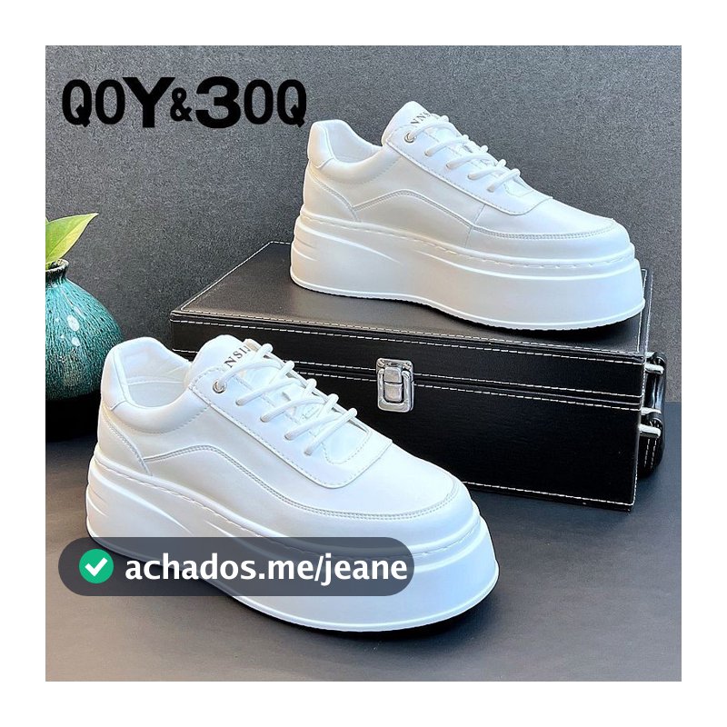 Masculino na primavera de 2024 aumenta esportes, lazer, sapatos brancos, jovens, tendências, caminhantes e confortáveis sapatos de estudante