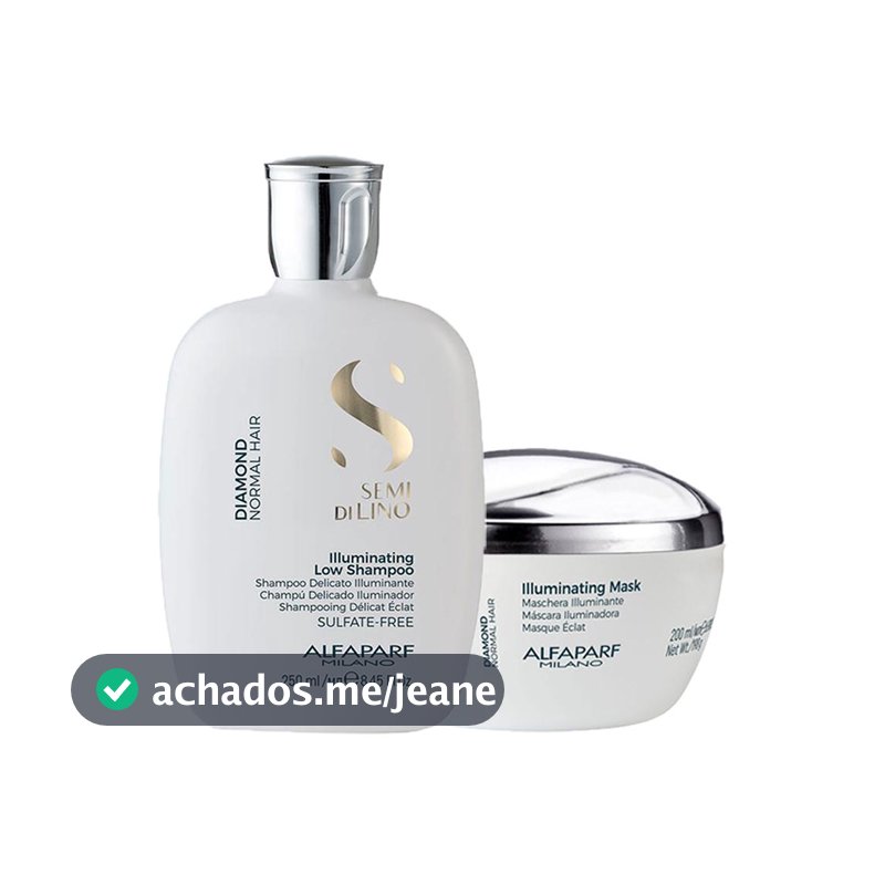 Kit Alfaparf SDL Diamond - Shampoo 250ml + Máscara 200ml