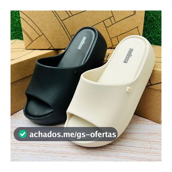 Chinelo Slide Melissa Confortável Moda Feminino Original Estilo