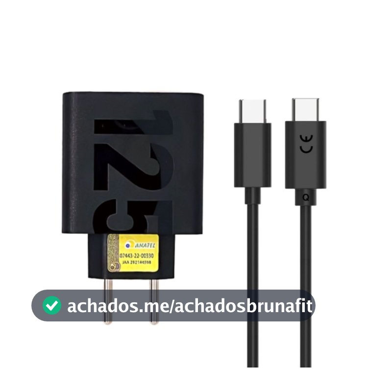 Carregador Super Rápido Turbo 50w / 68w / 125w e 168w Entrada e Saída de Carga Tipo C