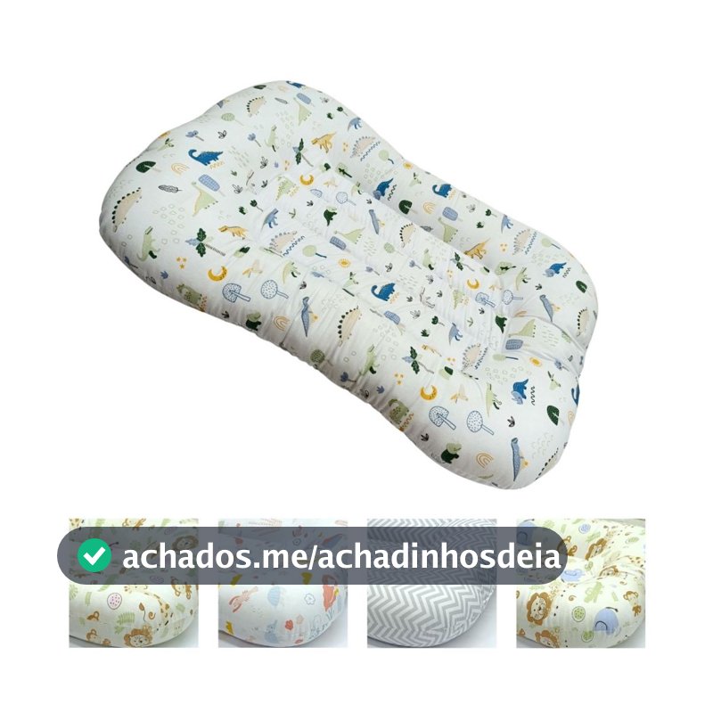 Ninho Redutor Casulinho de Berço Menino e Menina Estampado 100% Algodão - Dupla Face- Várias Cores