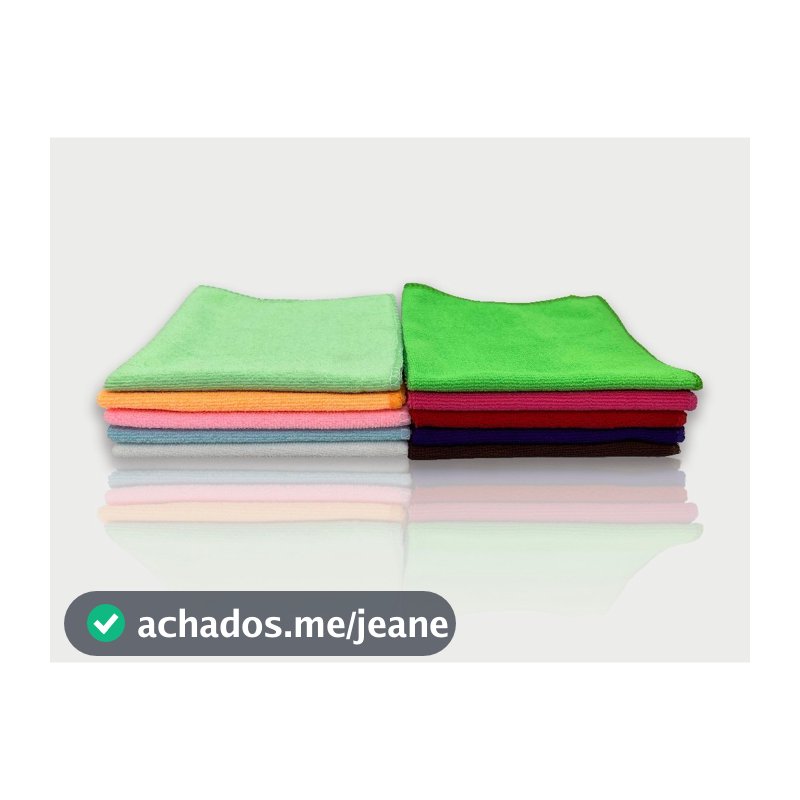 Pano de Limpeza Multiuso Kit 10 Panos De Limpeza Microfibra Super Absorvente , Limpeza Doméstica e Automotiva de Carro
