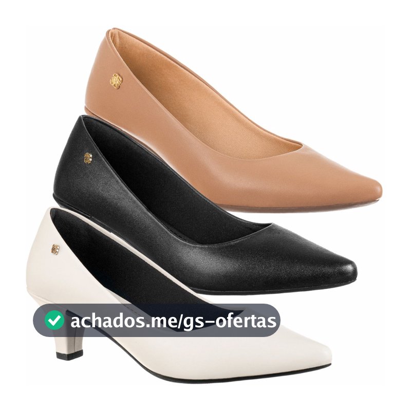 Scarpin feminino bico fino salto baixo fino sapato social