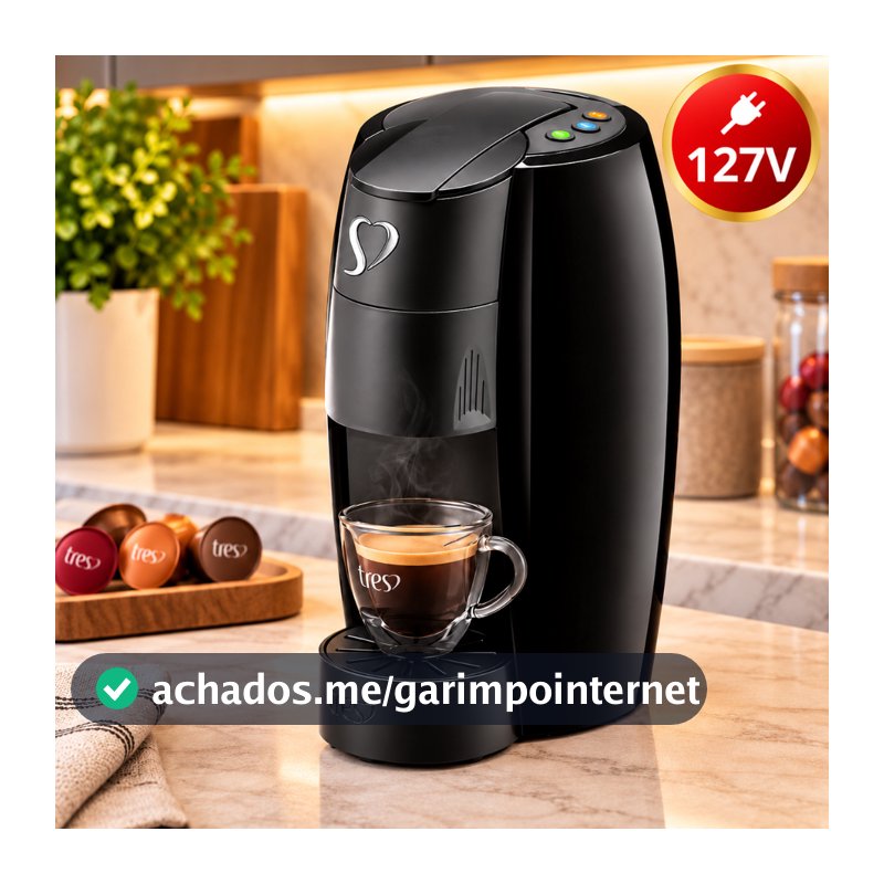 Cafeteira Espresso Três Corações LOV 1250W Máquina de Café Multibebidas Original 127V