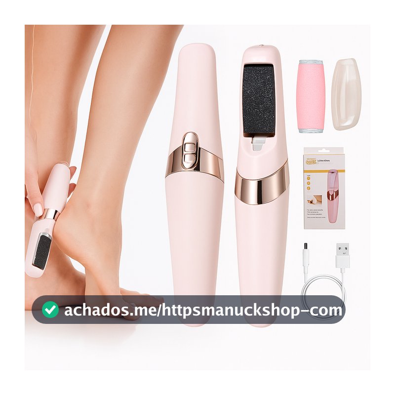Lixa Esfoliadora Elétrica de Pés Tira Calos Portátil USB Pedicure Rápido Indolor Para Pés Lisos