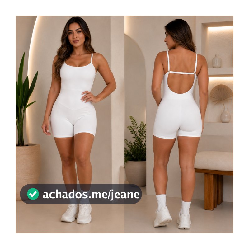 Macaquinho Feminino Costas Aberta Fitness Suplex Alça Fina Academia Esportivo Yoga Pilates
