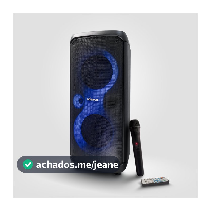 Caixa de Som Bluetooth Grande Potente com microfone sem fio Portátil Xtrad XDG-3200