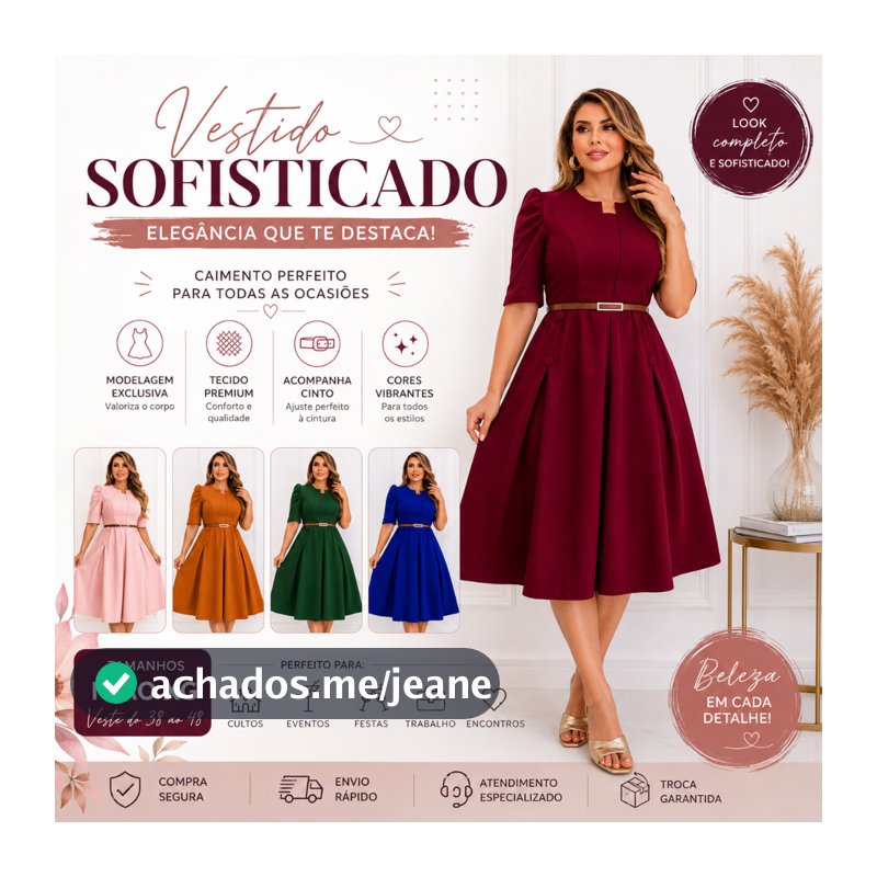 VESTIDO MIDI MALHA CREPE; MODA EVANGELICA ELEGANTE; ACINTURADO COM CINTO; CONGRESSO, CULTO; CRISTÃO.