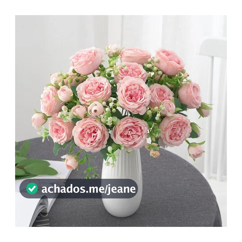 Decoração de casa de fantasia de rosas artificiais--0631
