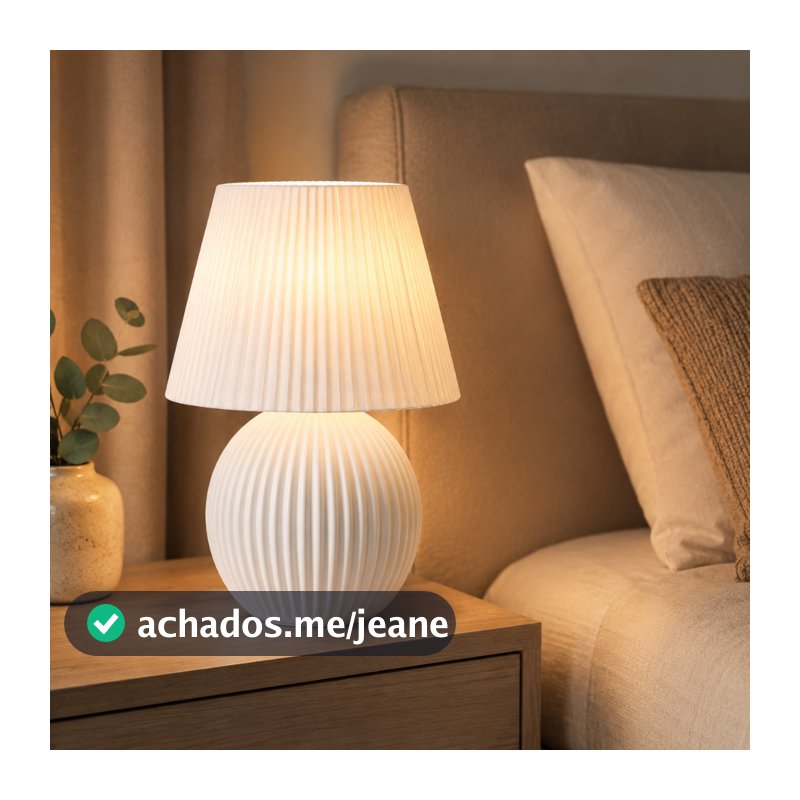 Luminária de Mesa Decorativa Abajur Moderno LED Quarto Sala Escritório Design Premium Personalizável
