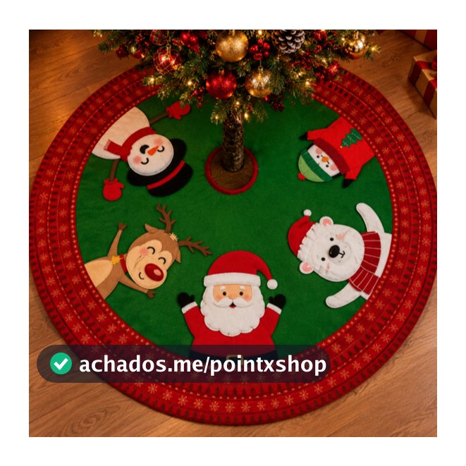 Saia Decorativa Para Árvore De Natal Capa Para Base Natalina