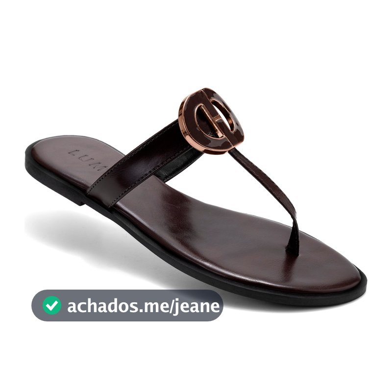Sandália Feminina Lumiss Rasteira De Dedo Confortável Casual Delicada Elegante