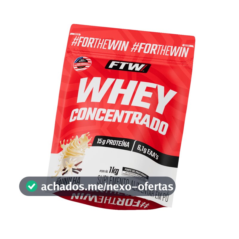 Whey Protein Concentrado 1kg Refil - FTW