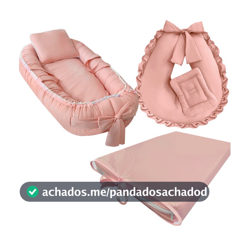 Kit Ninho Redutor Bebe + Trocador Impermeável e Almofada de Amamentação para Amamentar